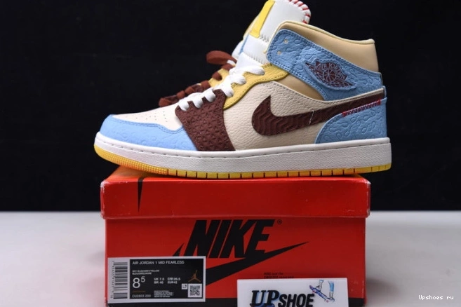 x Fearless Maison  Chateau Mid Jordan High 1 Rouge CU2803-200 Air 0219